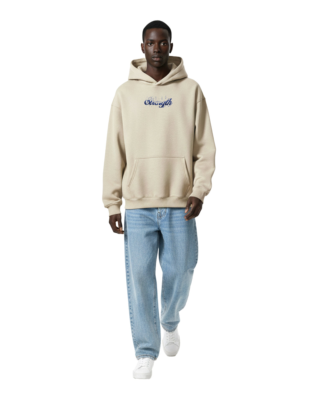 Strengh – Oversized Hoodie " Latte "