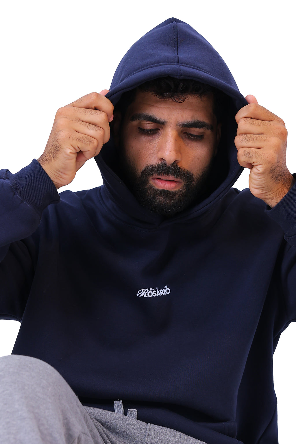 Rosario – Oversized Hoodie " Navy blue "