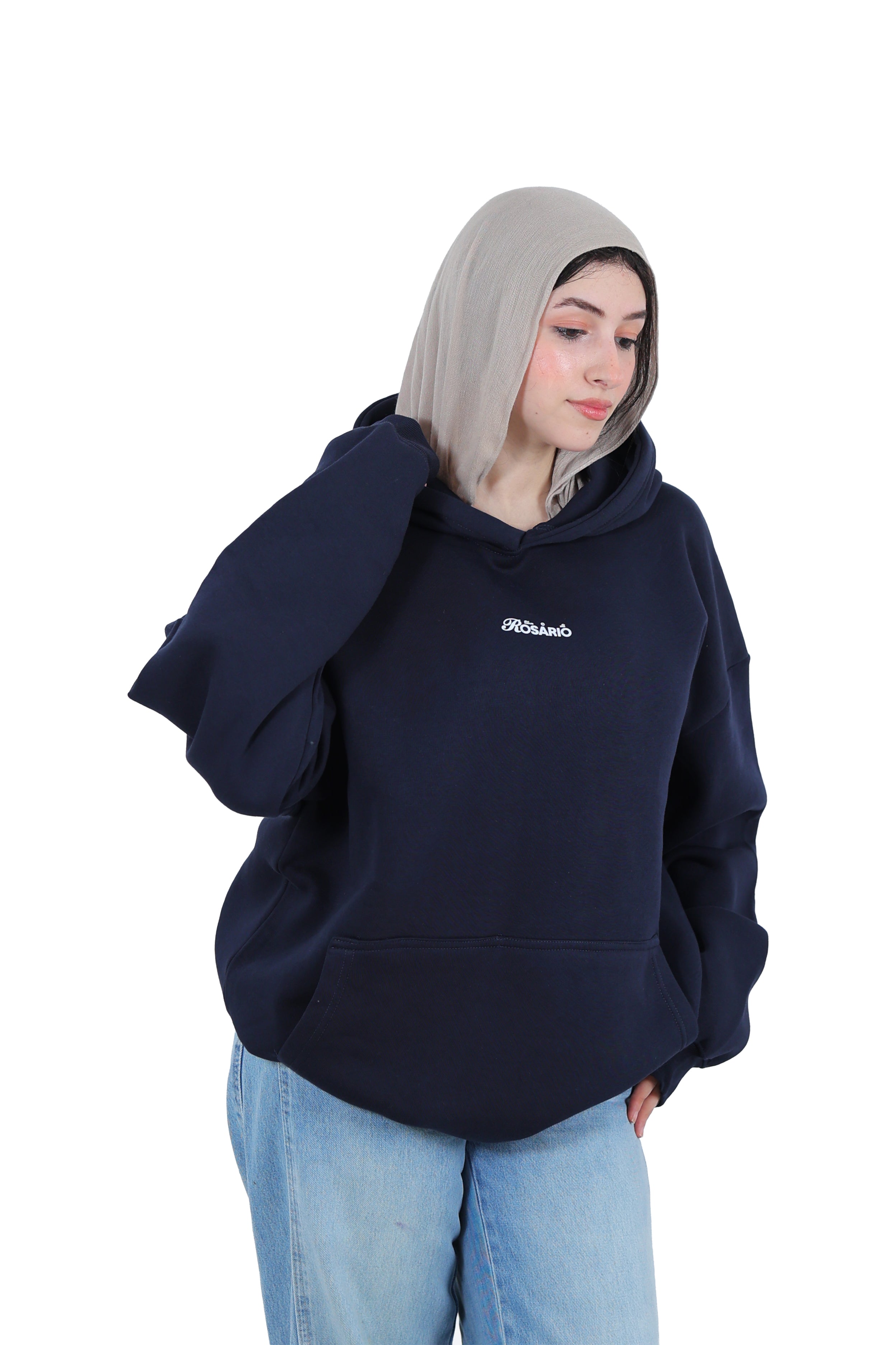 Rosario – Oversized Hoodie " Navy blue "