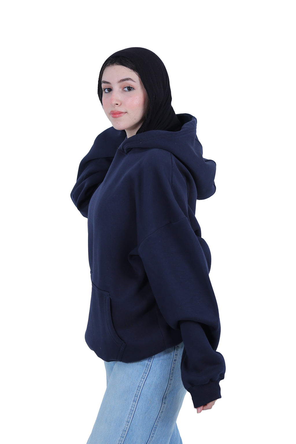 Rosario – Oversized Hoodie " Navy blue "