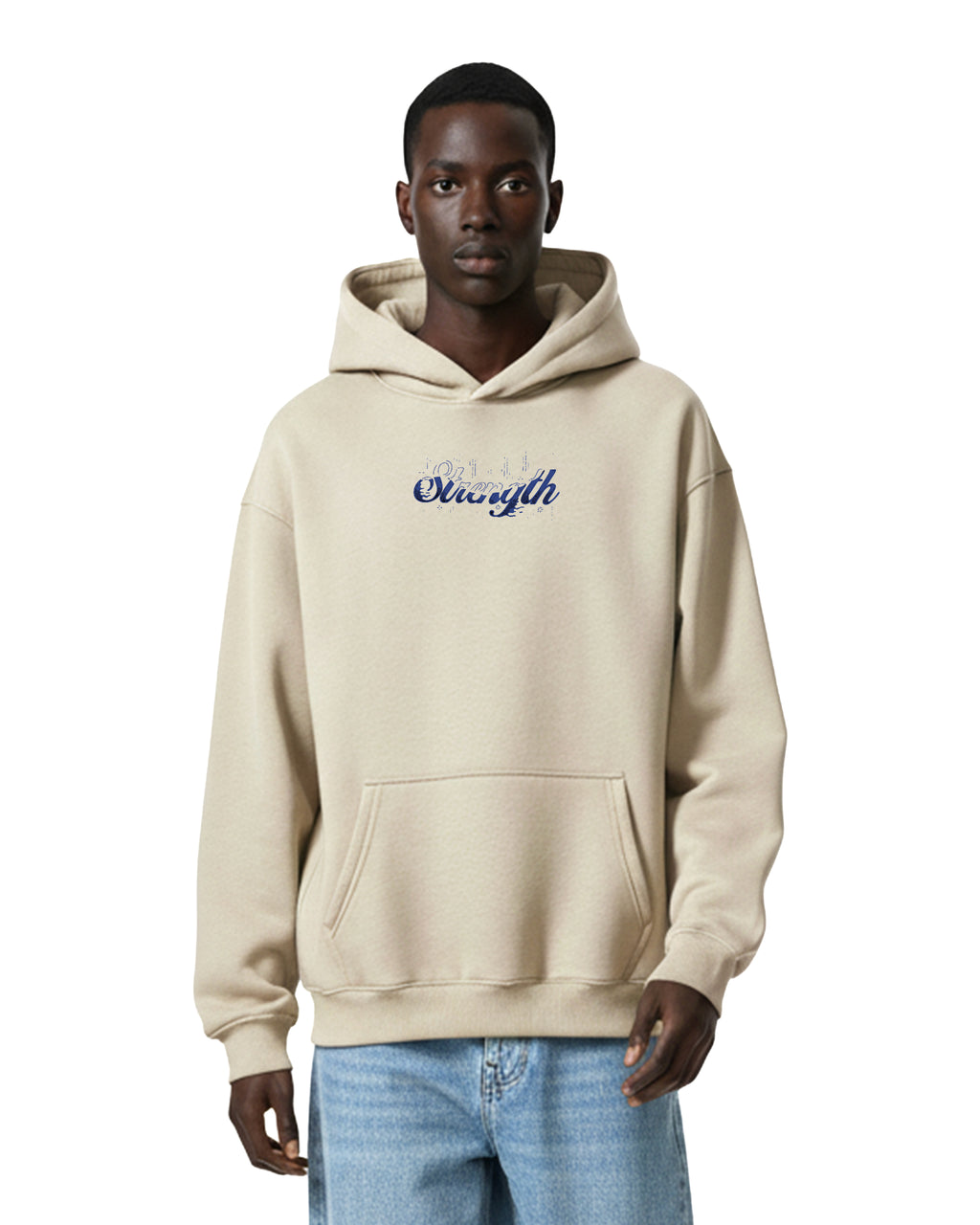 Strengh – Oversized Hoodie " Latte "
